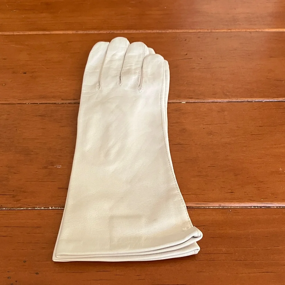 New Vintage White Madova Firenze Leather Gloves